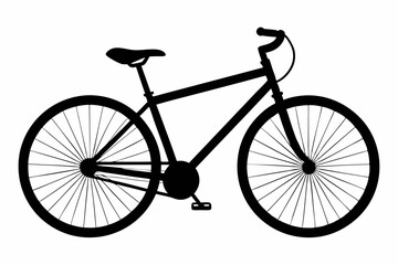 Minimalist Bicycle Vector Line Art