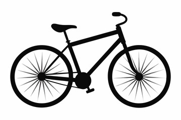 Minimalist Bicycle Vector Line Art