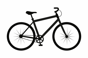 Minimalist Bicycle Vector Line Art