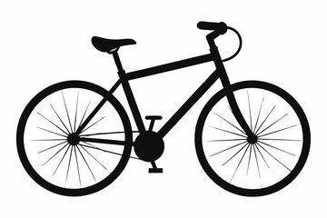 Minimalist Bicycle Vector Line Art