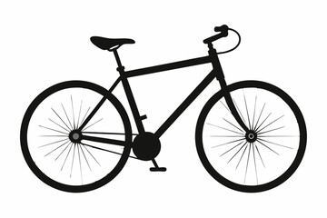 Minimalist Bicycle Vector Line Art
