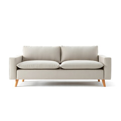 Obraz premium Stylish Dark Gray Sofa with Classic Design.