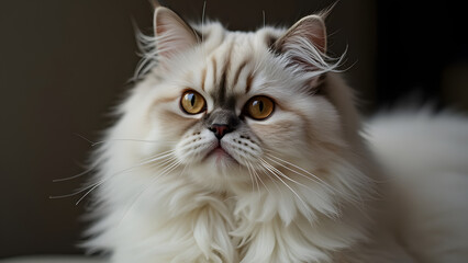 close up of a persian cat