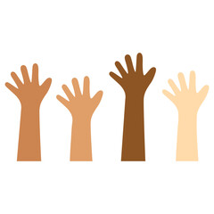 Raised Hand STop Racism