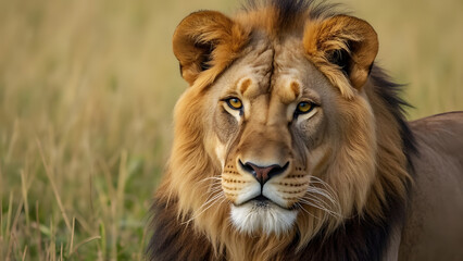 Fototapeta premium portrait of a lion