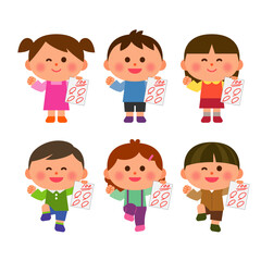 100点をとった子供