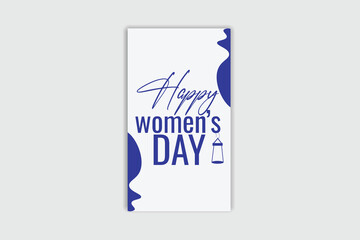 Happy Women's day template and banner design 