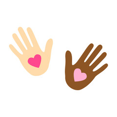 kindness hand illustration