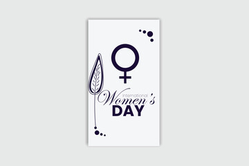 Happy Women's day template and banner design 