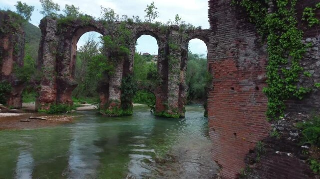 The Roman Aqueduct of Nikopolis, a technological marvel for its time.