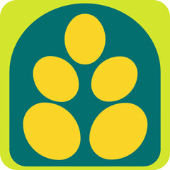 Colorful Bauhaus Shapes Geometric Pattern