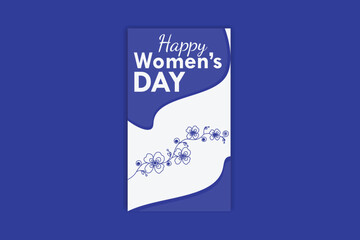 Happy Women's day template and banner design 