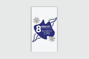 Happy Women's day template and banner design 