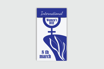 Happy Women's day template and banner design 