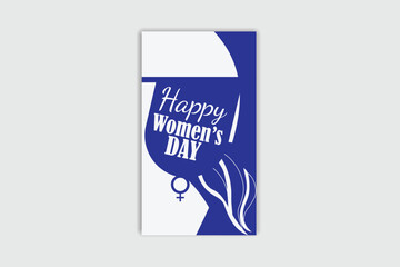 Happy Women's day template and banner design 