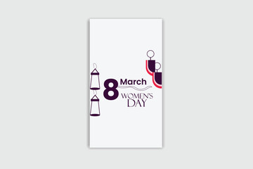 Happy Women's day template and banner design 
