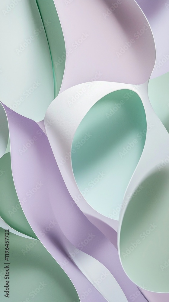 Aufkleber gentle curves and smooth forms intertwine, creating a harmonious visual experience