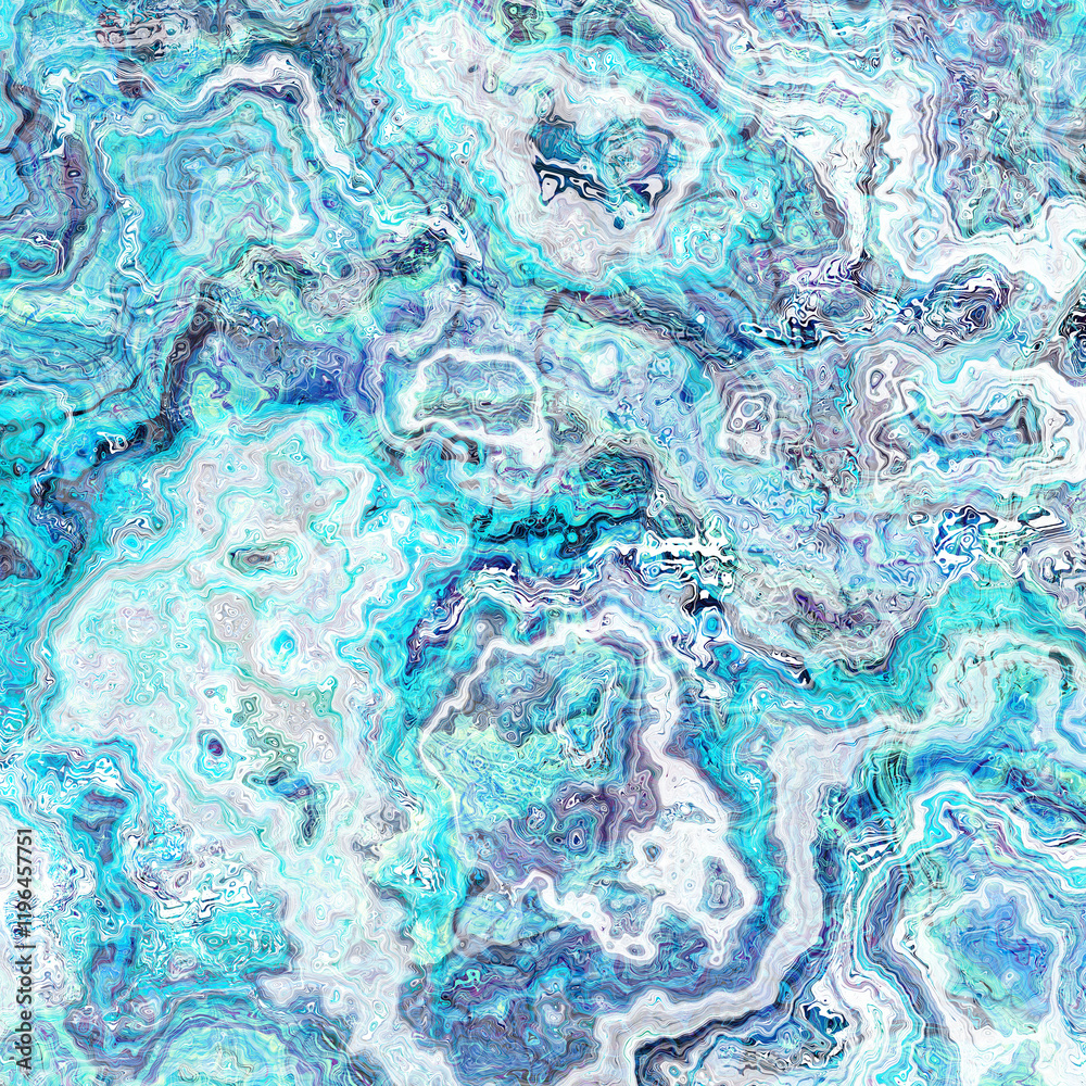 Poster discover beautiful abstract watercolor patterns in vivid blue for your creative projects