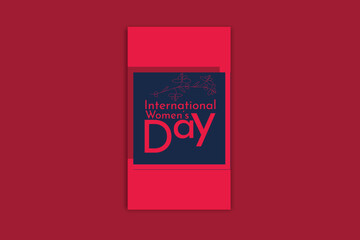 Happy Women's day template and banner design 