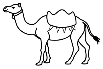 Sleek Camel Outline Design