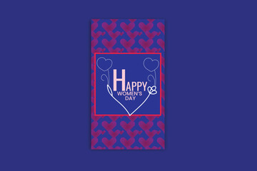 Happy Women's day template and banner design 