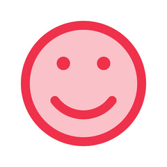 smile outline fill icon