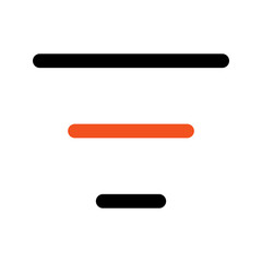 Obraz premium filter line color icon