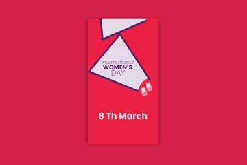 Happy Women's day template and banner design 