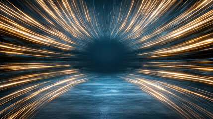 Fototapeta premium Abstract representation of digital symphony in motion, vibrant lights