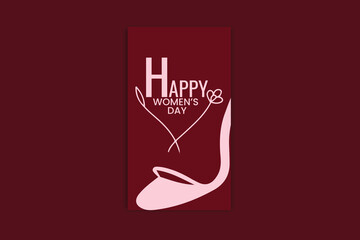 Happy Women's day template and banner design 