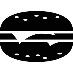 Simple vector icon burger