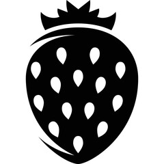 Fototapeta premium Simple vector icon strawberry