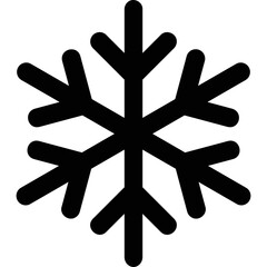 Simple vector icon snowflake
