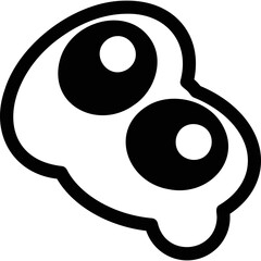 Simple vector icon scrambled eggs