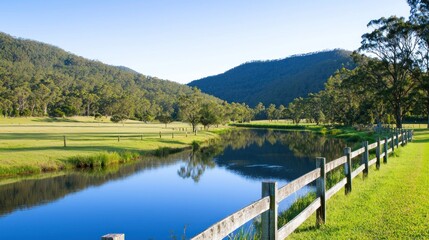 Fototapeta premium Peaceful River Landscape