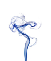 blue smoke isolated on cutout png