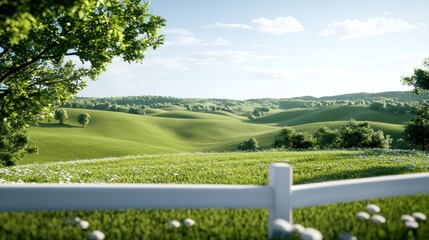 Fototapeta premium Serene Rolling Hills Landscape
