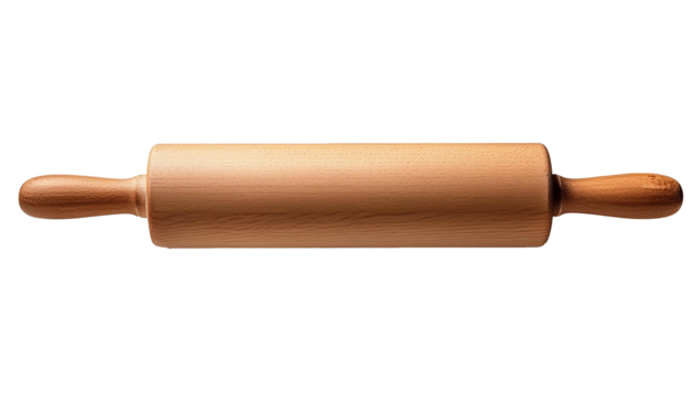 Rolling pin isolated on transparent background