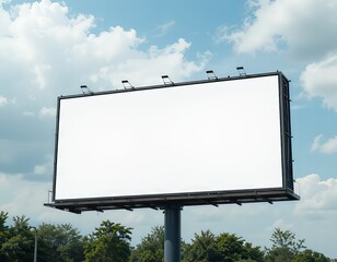 Un cartel en blanco sin nada dentro, una valla publicitaria