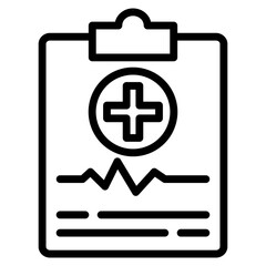 Obraz premium Medical Report Icon