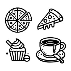 your minimalist bread icon with clean lines on a white background