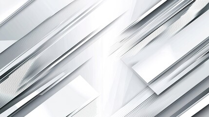 Obraz premium Abstract Gray & White Geometric Design