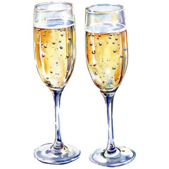 Elegant Gold Valentine's Day Clipart Vector Illustration