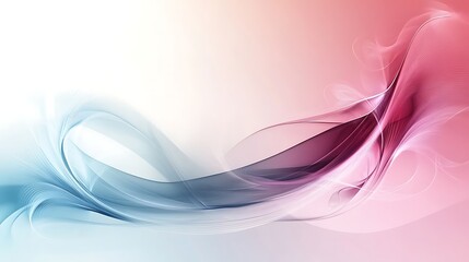 Naklejka premium Abstract Pink and Blue Swirling Wave Design