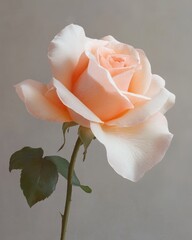 Vintage rose with teacup texture floral still life soft tones calm environment close-up perspective elegant concept