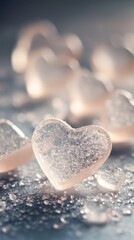 Fototapeta premium Romantic Valentine's Day template with cute teddy bears and floating hearts. Perfect for Instagram Stories and social media posts. Beautiful design for love-themed content.