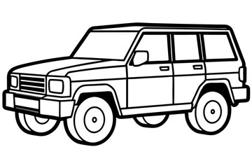 Modern SUV Linework Design