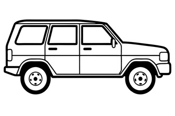 Modern SUV Linework Design
