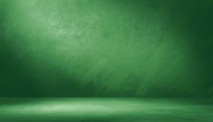 Abstract empty green color texture cement wall studio background. Generated image
