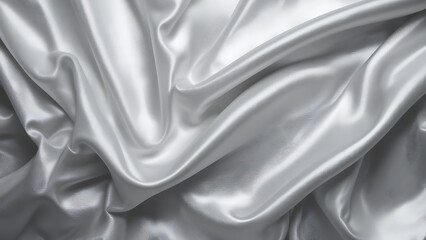 Obraz premium Abstract grey silver silk shiny fabric background